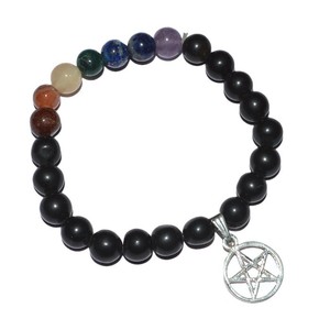 Buy Online Chakra Bracelets with Pentagram : Chakra Bracelets with Pentagram for Sale - Product Image 1