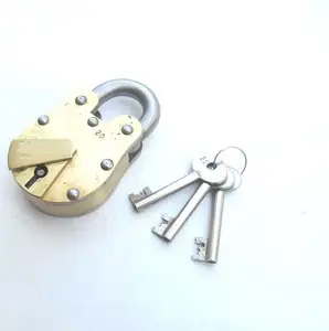 Alcatraz Prison Padlock Brass Made - Lock & Keys | Antique Style Jailors Padlock and Keys | Alcatraz Prison Padlock