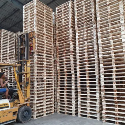 PALLET di legno in magazzino in VIETNAM Euro Pallet Top Cargo Double face 4-way 8-12% trasporto logistico