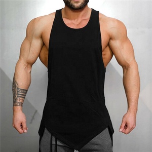 OEM Wholesale Men's Gym <b>Sleeveless</b> Tank <b>Top</b> Plus Size Casual Sport Vest for Bodybuilding Workout XL Plain Style - Product Image 3