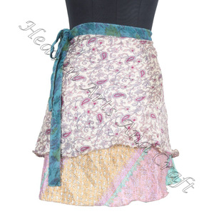 Minifaldas de seda de múltiples capas, indio - Product Image 2