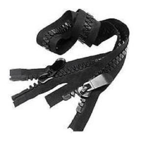 Cremallera plástica de extremo abierto de doble deslizador - Product Image 1