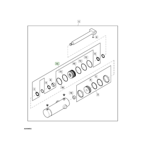 ส่วนสำหรับรถแทรกเตอร์ JD JohnDeere,ชุดซีลหมายเลขชิ้นส่วน AH210484 - Product Image 1