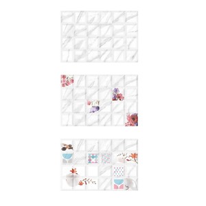 Carreaux muraux décoratifs en céramique design galets brun foncé 300x450mm - Product Image 4