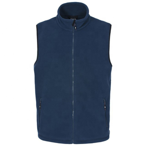 Chaleco de lana Polar para hombre transpirable informal con logotipo personalizado al por mayor - Product Image 1