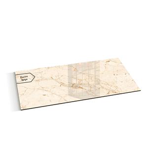 Carreaux de sol en porcelaine émaillée polie aspect marbre Electra Beige de qualité supérieure, brillants et légers, 600x1200 mm, pour l'intérieur de la maison - Product Image 1