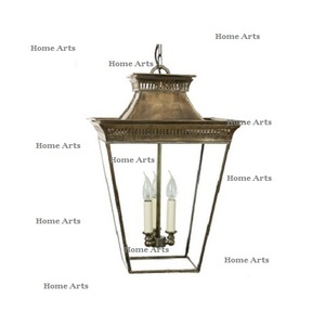 Lanterne suspendue de forme ronde faite à la main lanterne suspendue en métal d'intérieur de qualité de luxe au meilleur prix en Inde - Product Image 6