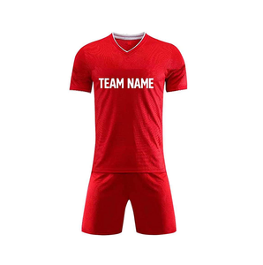 Sublimación personalizada impresa de manga corta jugadores deportivos Jersey de poliéster de secado rápido conjuntos de ropa de fútbol - Product Image 3
