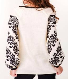 Summer Ladies Full <b>Sleeves</b> Top Hand Embroidered Romanian Peasant Blouses Plus Size Tops and Blouses - Product Image 2