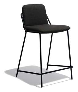 Tabouret de bar industriel en bois et fer au design moderne pour salon ou mobilier de restaurant - Product Image 6