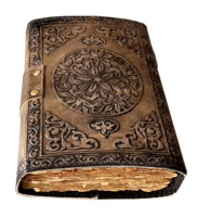 Journal fait à la main en cuir véritable de qualité supérieure Triple Moon Solar Single Stone Journal Antique Brass C-Look Carnets ou journal