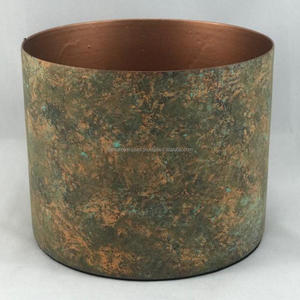 Maceta de Hierro con Acabado en Polvo Esmaltado Azul Marino, con Orificio de Drenaje para Decoración del Hogar y Jardín, QAMAR OVERSEAS (Uso en Interiores/Exteriores) - Product Image 6
