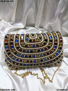 Partywear Ethnic Clutch Bag - Bridal Clutch Bag - Product Image 4