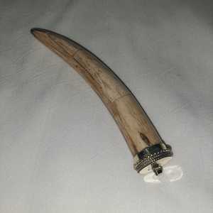 Pendentif en forme de corne unisexe, 2021, pour collier de fête classique, breloques à thème, 34648 - Product Image 1