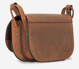 Bolso de hombro de cuero con forma cuadrada para mujer con líneas limpias y bolsillo con cremallera frontal para amantes de la moda minimalista - Product Image 2