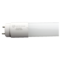 Tube LED T8 moderne en gros, 9W, 900 mm, blanc, boîtier en verre et aluminium, G13, SMD 3528, lumière linéaire pour usage intérieur au bureau
