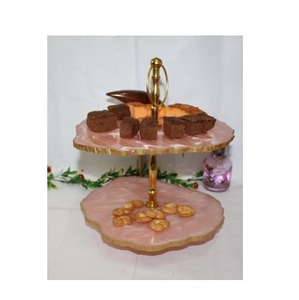 Support à gâteau en résine époxy avec 3 pneus et forme ronde pour décorer le support à gâteau en résine de cupcake pour Offre Spéciale - Product Image 6