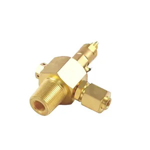 LPG Stove Burner Parts Solenoid Valves Brass Gas Control Safety Valve With Nuts at cheap price India