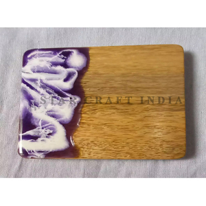 Bloc à découper en bois manga, 2 pièces, émail imprimé avec plusieurs design personnalisé, avec poignée - Product Image 3