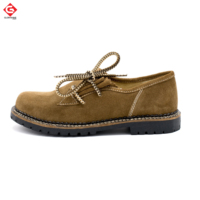 Chaussures brodées bavaroises allemandes Bottes en cuir décontractées avec broderie Oktoberfest Style Trachten Lederhosen