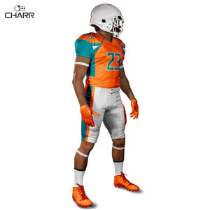 ชุดอเมริกันฟุตบอลของแท้สำหรับวิทยาลัยขนาดพิเศษระบายอากาศได้ดีมีลายพิมพ์แขนสั้น - Product Image 4