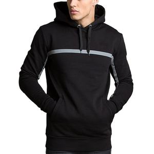 Sudadera con capucha de heavyweight para hombre, prenda deportiva de abrigo con forro polar, 100% algodón, color negro, para invierno - Product Image 1