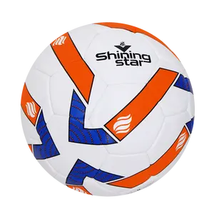 Ballon de football professionnel avec logo personnalisé Matériau en caoutchouc PU avec vessie en latex pour l'entraînement Ballons de football promotionnels - Product Image 1