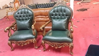 Sofá Chesterfield de Tela de Lujo con Estructura de Madera Maciza, Sofá Cama de Estilo Europeo Moderno para Sala de Estar, Muebles para el Hogar con Tapizado