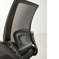 Chaise de bureau MonsterFurniture, pivotante, à dossier moyen, confortable, ergonomique, industrielle, moderne, entièrement en mesh, réglable