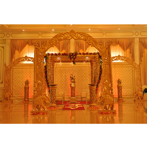 Mandap de style Marwari esthétique pour mariage, mariage du sud, décoration de mandap Raj Haveli, mariage bengali spécial, Kalyana Mandapam Utah - Product Image 1