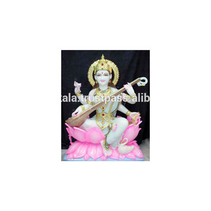 หินอ่อนที่สวยงาม Maa ประติมากรรมสรัสวดี - Product Image 1