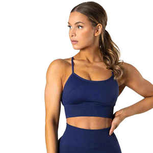 Bralette deportivo para mujer, Top corto transpirable para Fitness, gimnasio, correr, Yoga, sujetador activo con estampado de LICRA de talla grande, sujetador de empuje - Product Image 1
