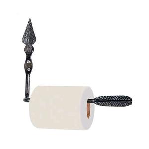 Porte-serviettes mural en métal fait à la main de concepteur unique boîte à mouchoirs de luxe enduite de poudre noire en gros - Product Image 1