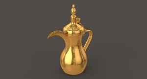 พรีเมี่ยมที่มีคุณภาพทนทานทองเหลืองหม้อกาแฟ Dallah สำหรับพระราชครัวดู - Product Image 2