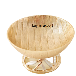 Cuenco de metal con plataforma dorada, la mayoría de los lujosos - Product Image 4