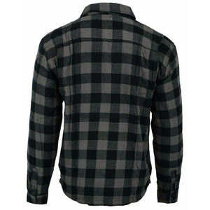 เสื้อเชิ้ตผ้าสักหลาดสำหรับผู้ชายที่มีซิปกระดุมปิดแขนยาวผ้าสักหลาดอย่างดีและมีเทคนิคการย้อมเส้นด้ายที่ผ่านการรับรอง CE - Product Image 4