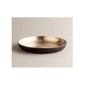 S. 스틸 메탈 블랙 & 골드 완성 된 비누 접시 황동 도금 비누 접시 멋진 최신 최고 품질의 구리 재료 비누 접시