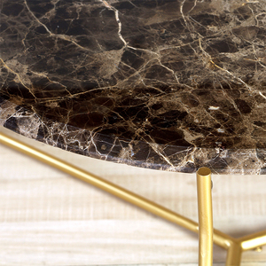 Marble Top Metal Coffee <b>Table</b> Usage Room Modern Round Made in India Top All Office Home Room Restaurant Super Market 2022 Best - Product Image 4
