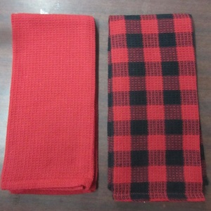 100% ORGANIC COTTON QUICK DRY CHECKED PATTERN KITCHEN TOWEL GOTS CERTIFIED Durable Eco protection Breathable Antibacterial - Product Image 1