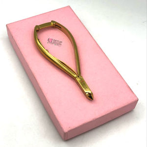 High Quality Gold Plasma Cuticle Nail Nipper for Nails Stainless Steel Wholesale Price Best Quality Nail Nipper Custom logo Tool - Product Image 1