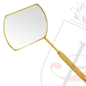 Eyelash Extension Round & <b>Rectangular</b> <b>Mirror</b> in <b>Gold</b> Color with Stainless Steel <b>Gold</b> Handle Private Label, Eyelash <b>Gold</b> <b>Mirror</b> - Product Image 3