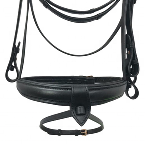 Brida de cuero para caballo con piedras premium en la frente, cómoda y personalizable, para equitación - Product Image 3