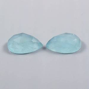Gema de Aguamarina Natural para fabricación de joyas, piedra preciosa de pera facetada suelta calibrada de tamaño 15x10mm, precio al por mayor - Product Image 4