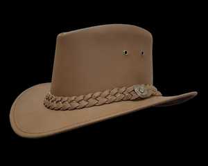 Cowboy Leather <b>Hat</b> Western <b>Hats</b> Casual <b>Hat</b> With Shower Proof Top - Product Image 6