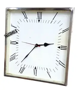 リビングルームの装飾のための壁時計のカチカチ音なしサイレント時計12インチスチールデザイン航海時計家の装飾