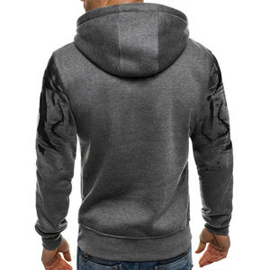 OEM Pullover Sweat-shirts à capuche en molleton pour hommes Taille personnalisée Couleur Style imprimé Éponge Polyester/coton Hiver Teint uni - Product Image 5