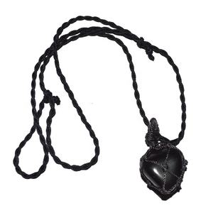 <b>Black</b> Agate Wire <b>Wrapped</b> Pendants - Product Image 1