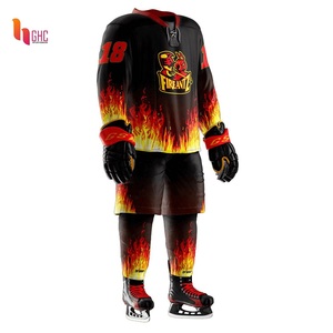 Uniforme de hockey sur glace à manches longues avec logo d'équipe personnalisé de haute qualité professionnel 2022 au meilleur prix pour les clubs - Product Image 2