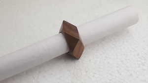 Anillos de servilleta hechos a mano de madera respetuosos con el medio ambiente al por mayor Decoración de mesa de boda ligera con accesorios de alambre y correas - Product Image 2