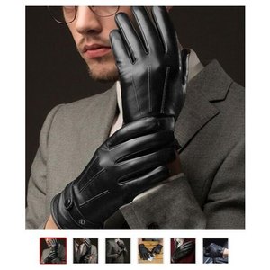 Protège-mains en cuir de mouton souple sur mesure avec doublure pour la course à pied et le jogging, printemps, automne, hiver, adulte, unisexe - Product Image 3